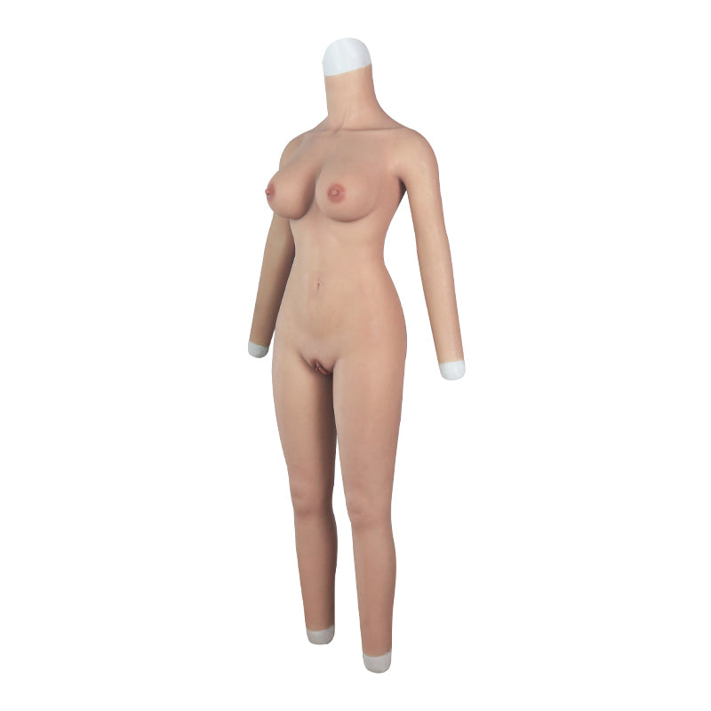E Cup Breast Forms Silicone Bodysuit With Arms