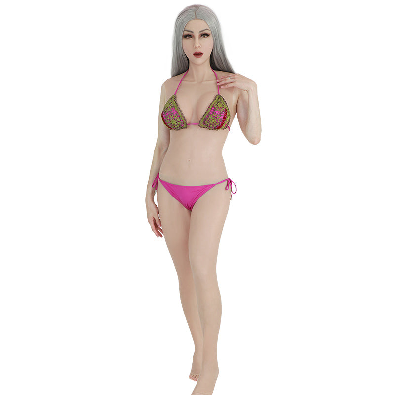 Breast Forms Silicone Bodysuit With Attached Mask