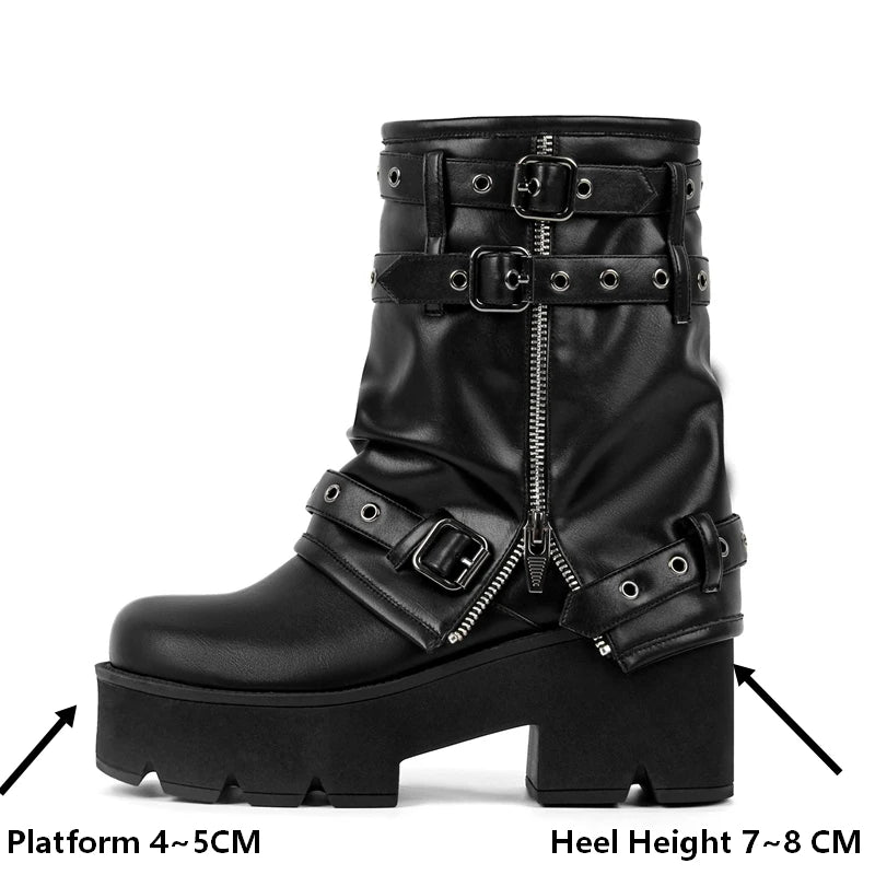 Pointed Toe Mesh Ankle Boots - Slip-On Hoof Heels