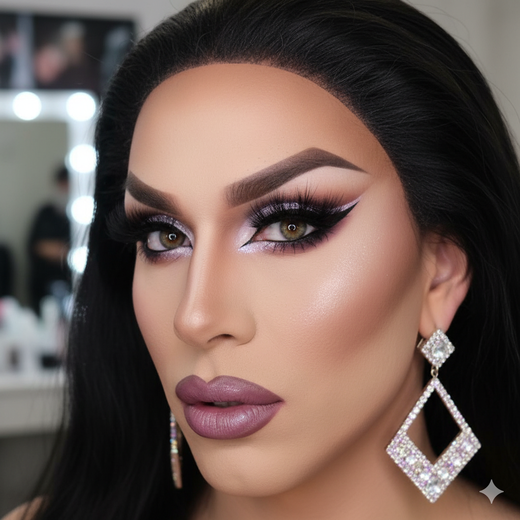 Lux Purple Liquid Glitter Eyeshadow - Sparkle Like a Stage Icon for Fierce Drag Looks