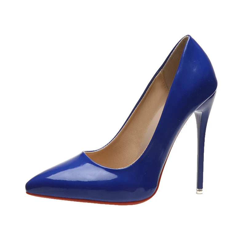 "Yes Queen" 12cm Patent Stiletto Pumps