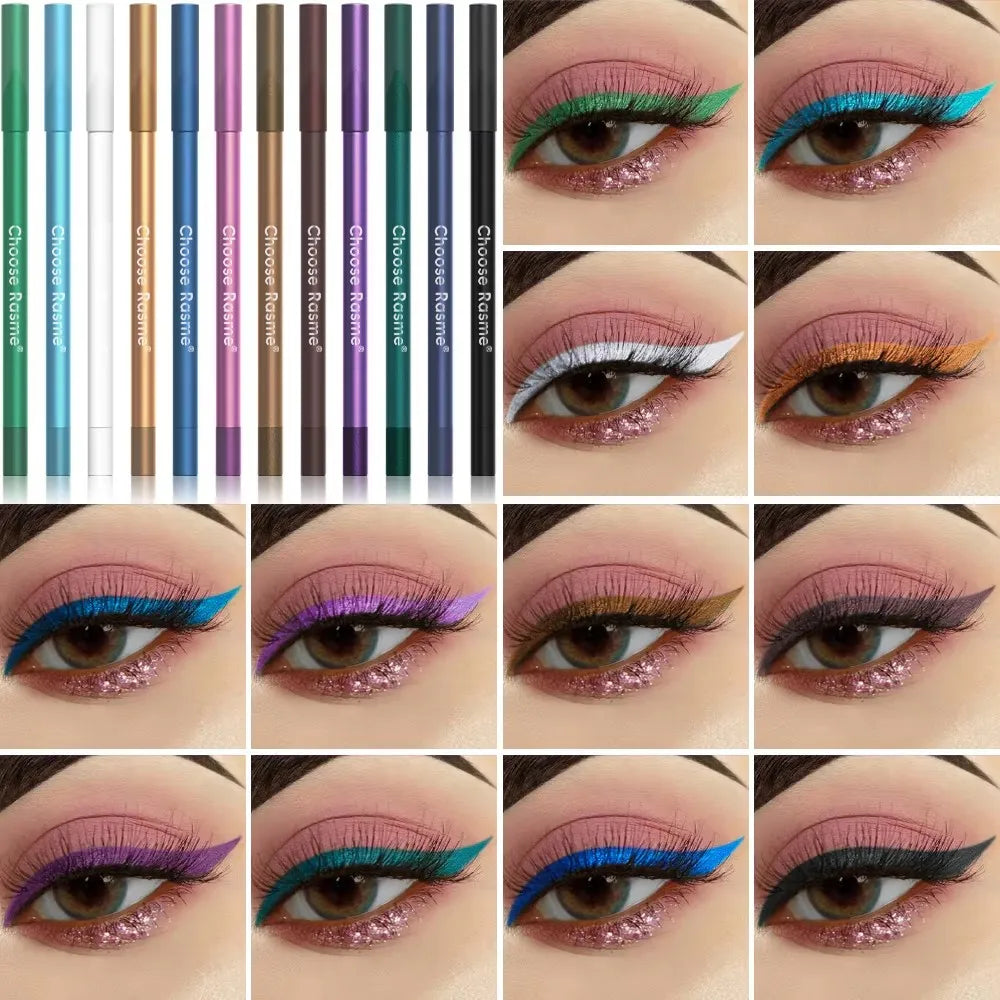 12-Piece Shimmer Eyeliner & Eyeshadow Pen Set | Waterproof