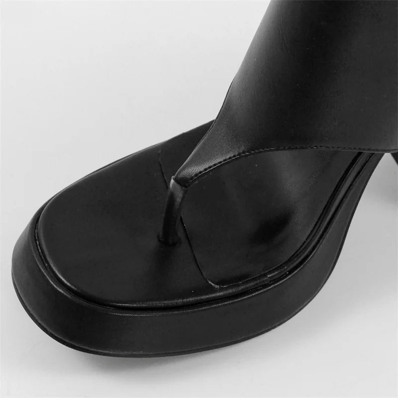 Midnight Dominance Platform Heels – US 5–15