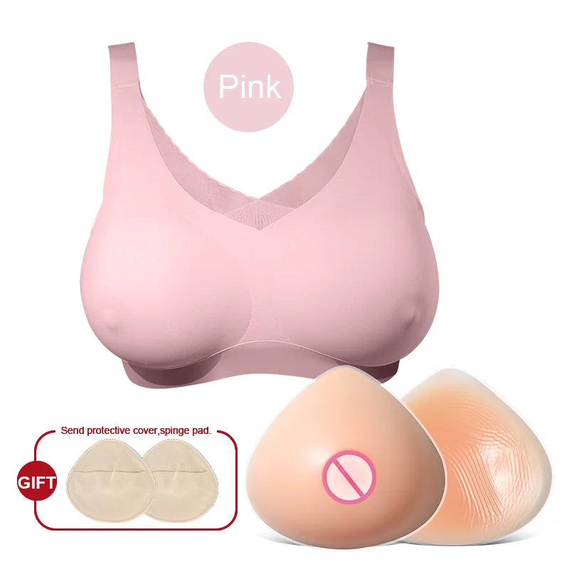 Drag Queen Silicone Breast Enhancer Bra - Cleavage Queen Transformation for Epic Performances