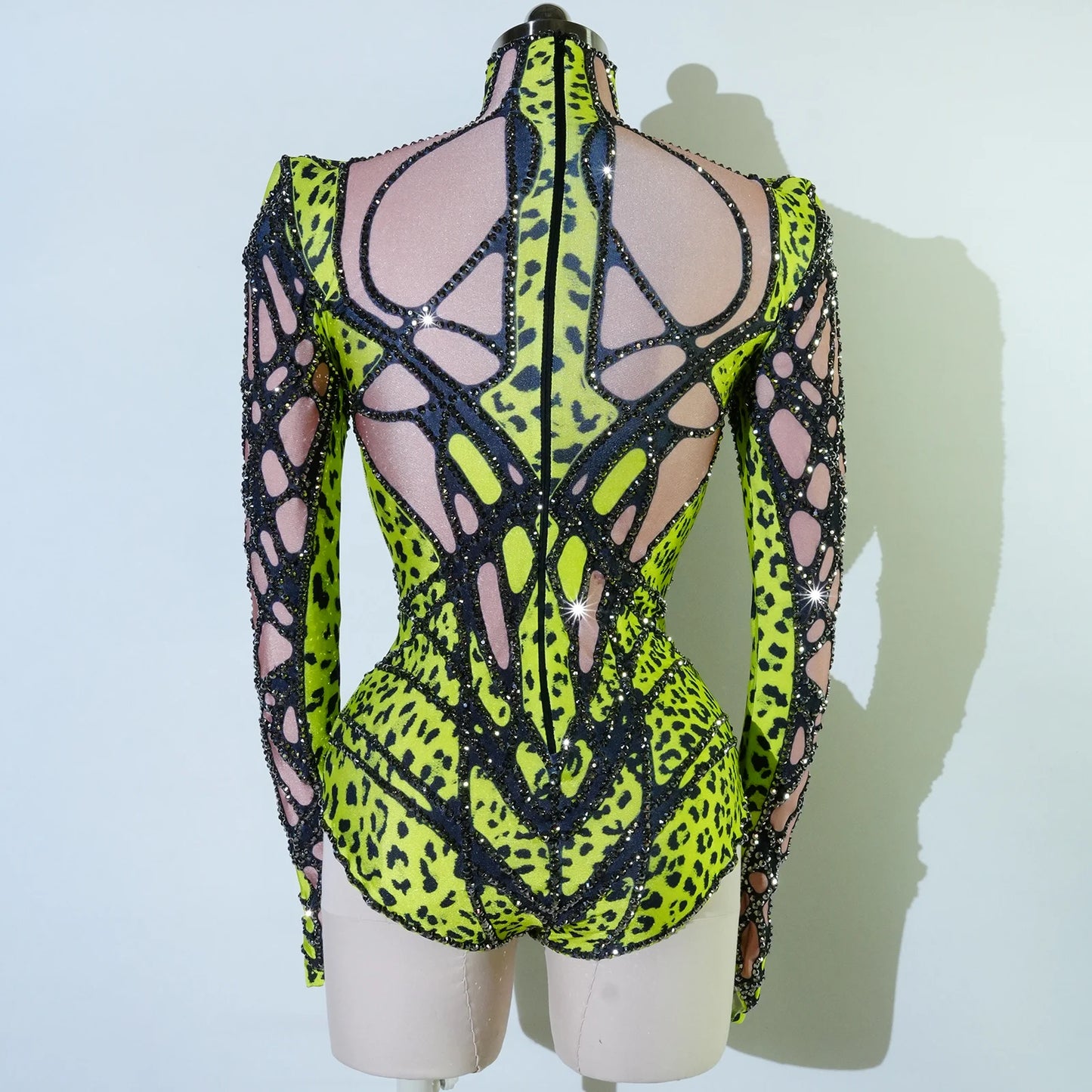 Sparkly Rhinestone Bodysuit – Sexy Drag Queen Dance & Stage Costume