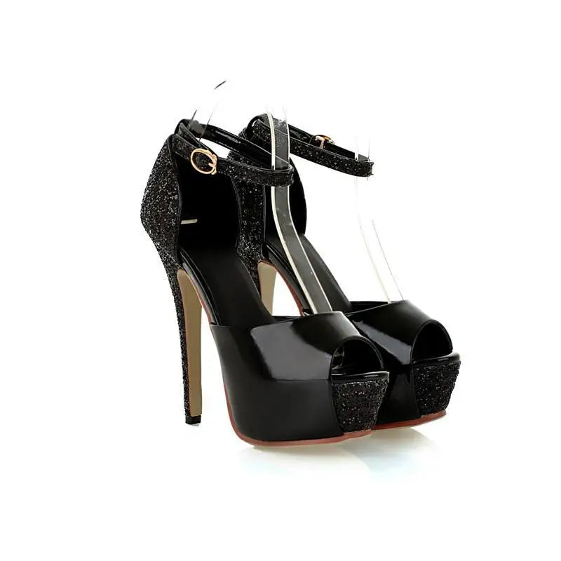 Fierce Platform Ankle-Strap Sandals - Drag Queen Sky-High Essentials