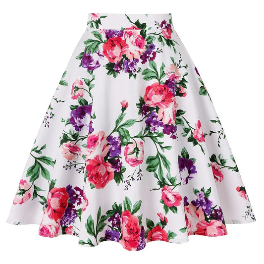 Floral Madness Colorful Skirt