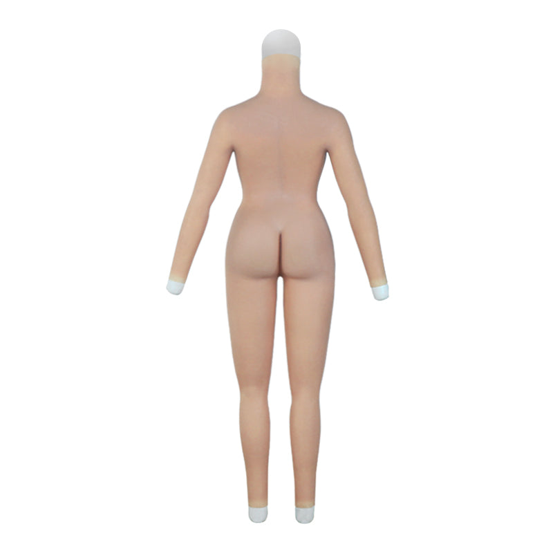D Cup Silicone Bodysuit with Arms & Anal Hole