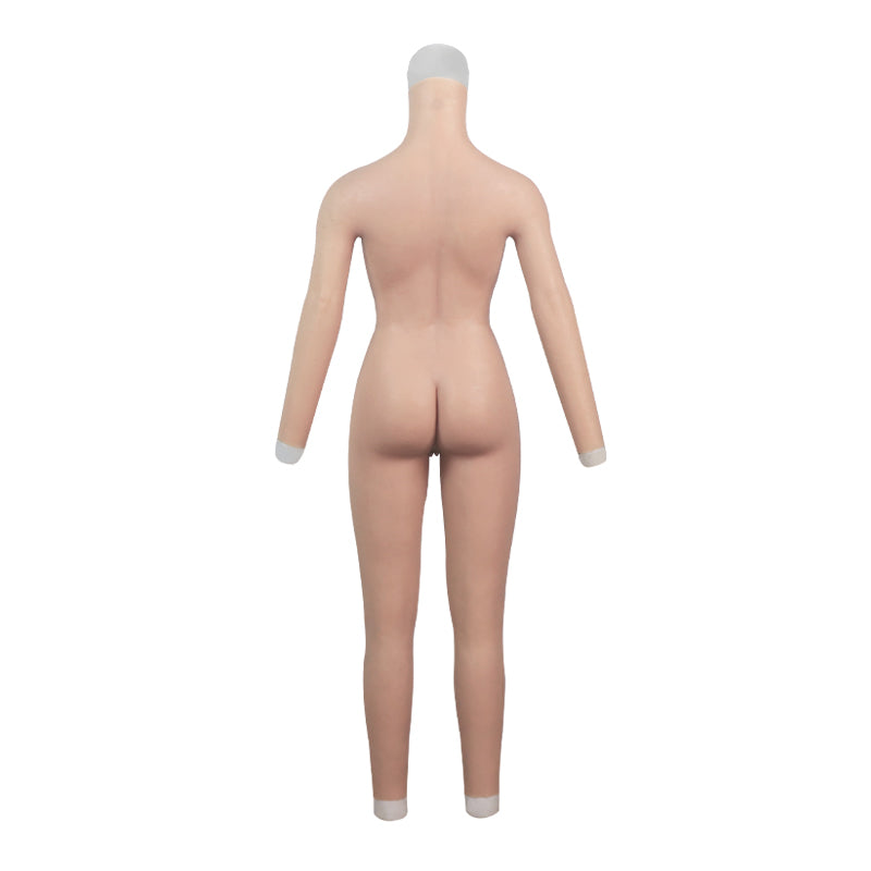 E Cup Breast Forms Silicone Bodysuit With Arms