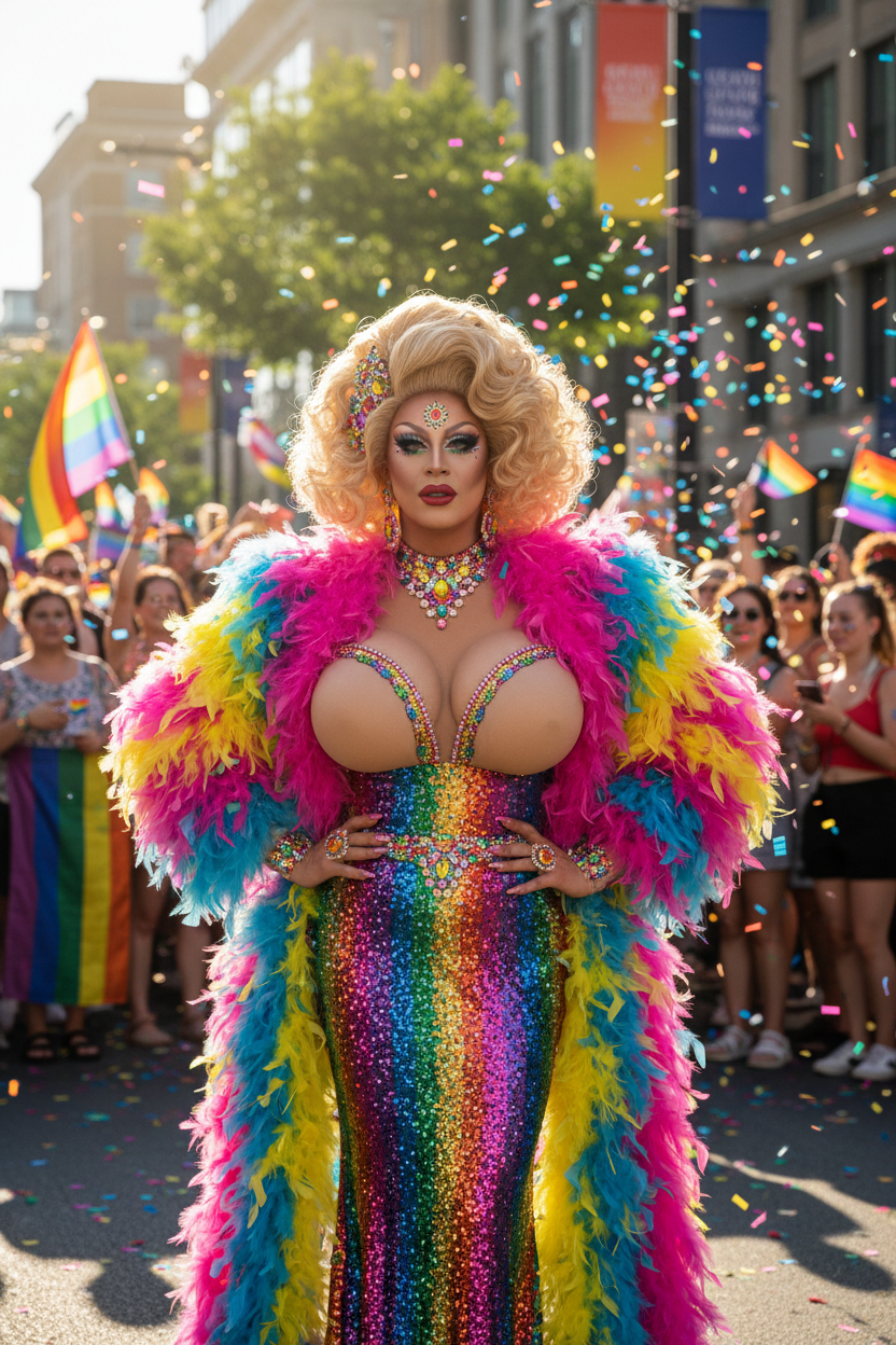 Drag Queen Pride Parade Lifestyle Image