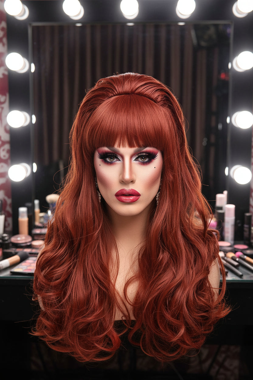 Miss Sublime Red Curly Wig