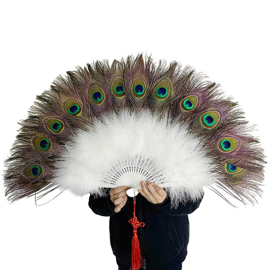 Peacock Feather Fan