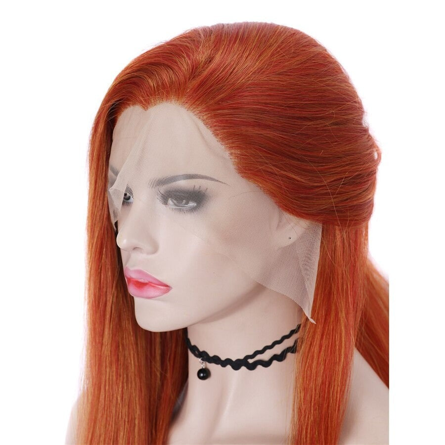 Queen Mystique Red Wig - 30" Lace Front Long Straight Hair