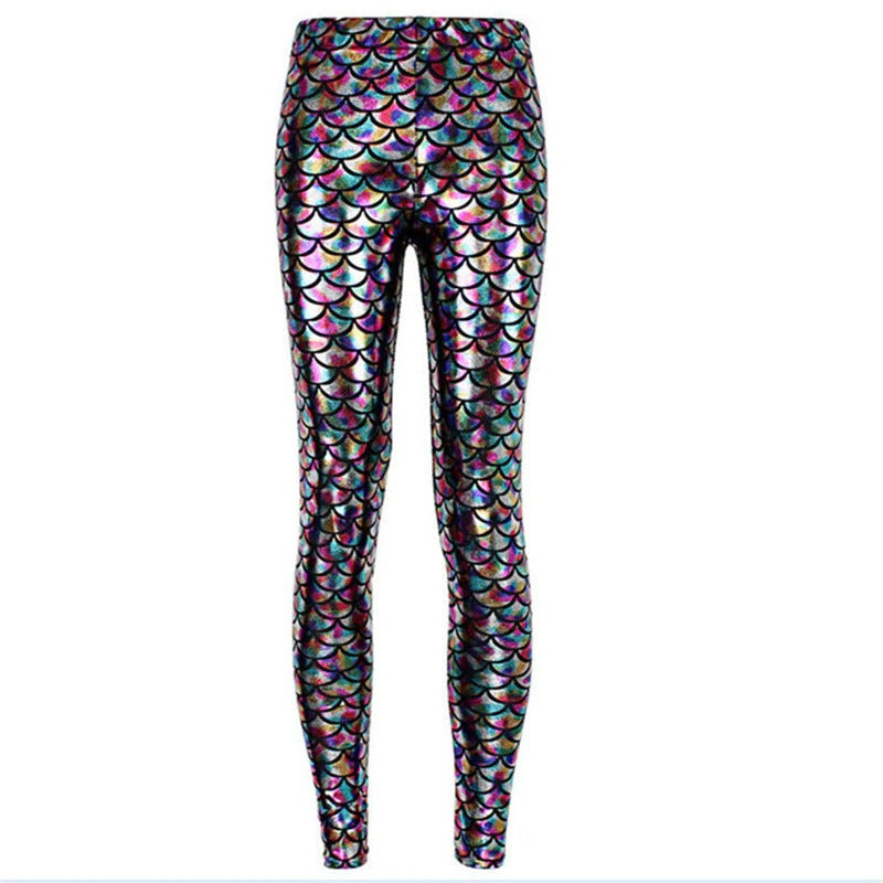 Belle Ligerrente Mermaid Fish Scale Leggings