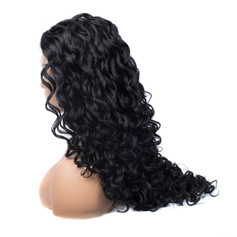 Shelby Late Black Curly Wig