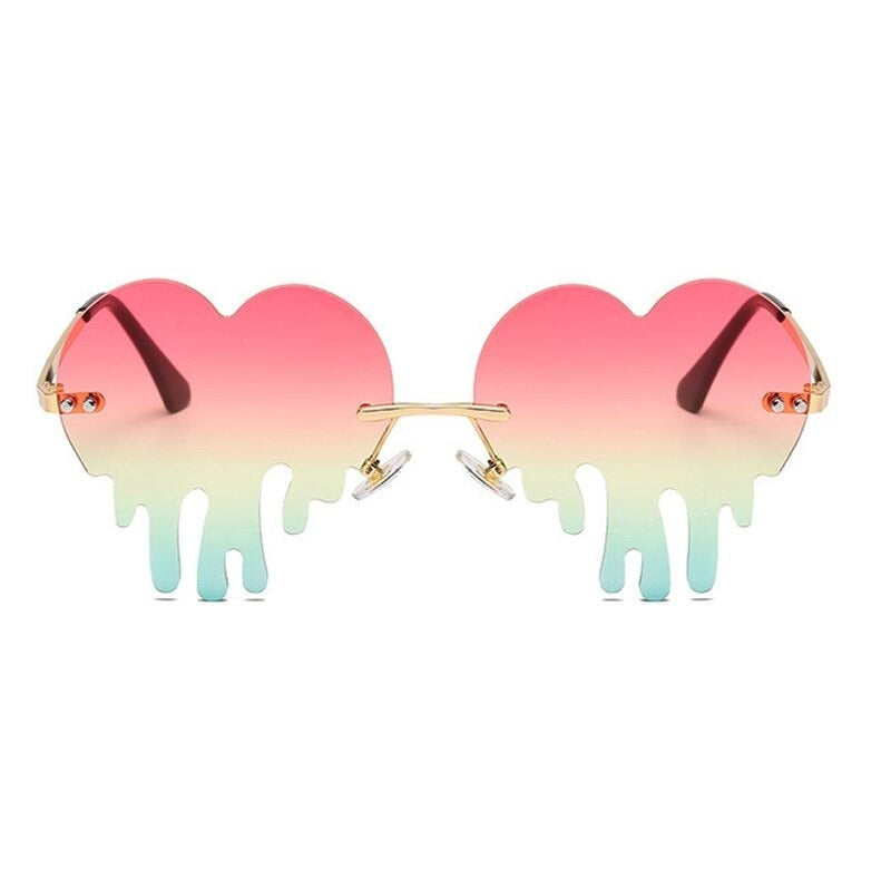 Rimless Heart Sunglasses