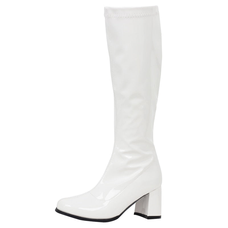 Bootylicious Square Heel Knee-High Stompers