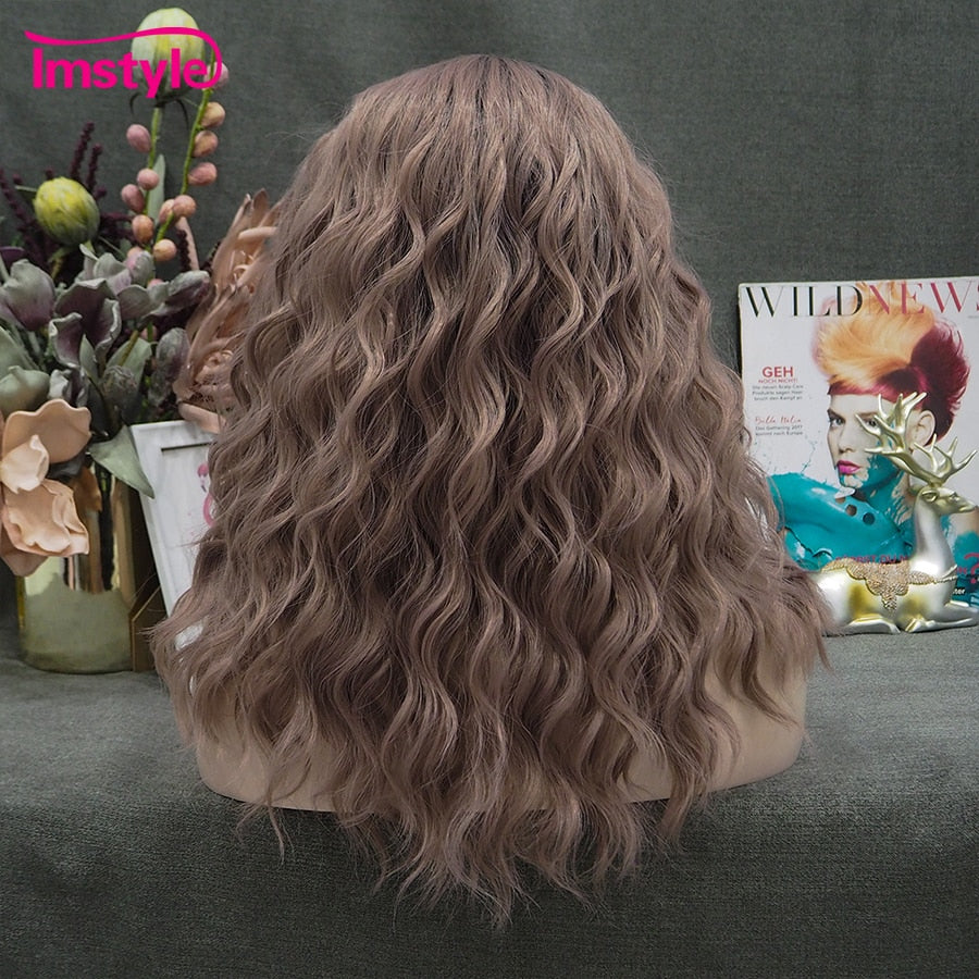 India Ferrah Purple Pink Lace Front Wig