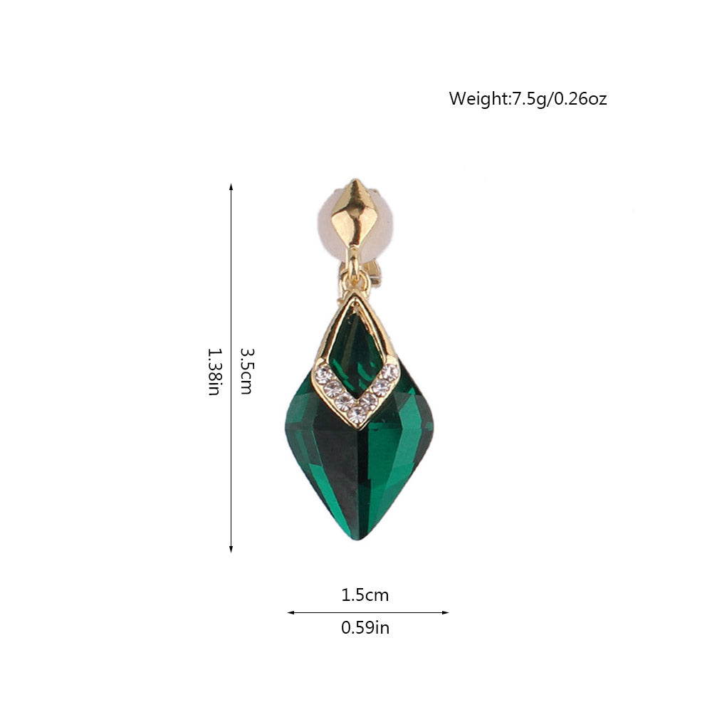 Alison Wonder Crystal Clip-On Earrings – Drag Queen Statement Earrings