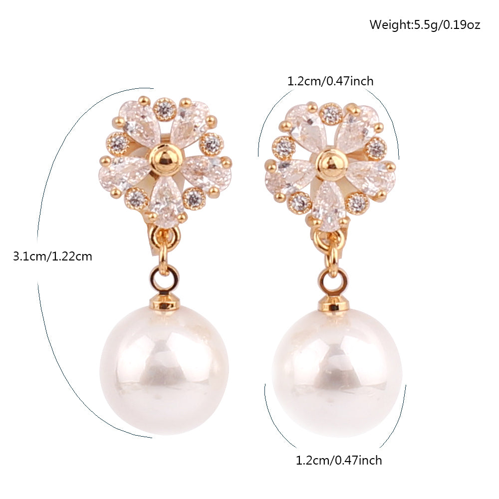 Nicole Paige Pearl Clip On Earrings