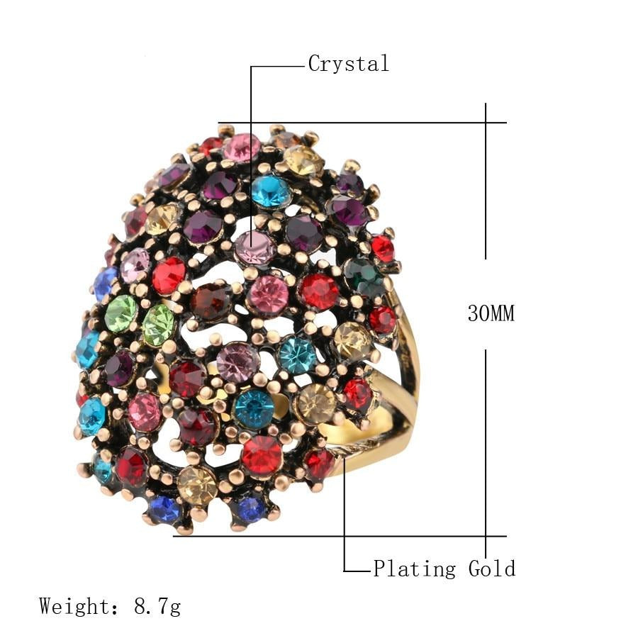 Bella Lush Crystal Ring