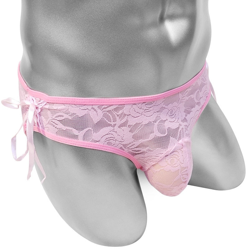 Floral Lace Pouch Panties