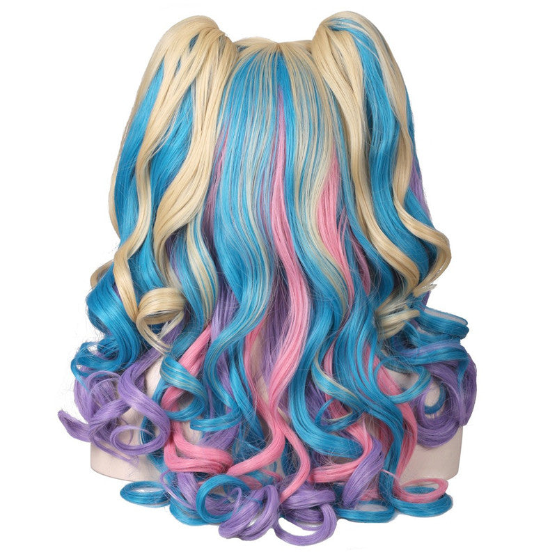 Suzu Blime Rainbow Pigtails Wig