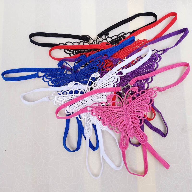 Open Crotch Butterfly Thong