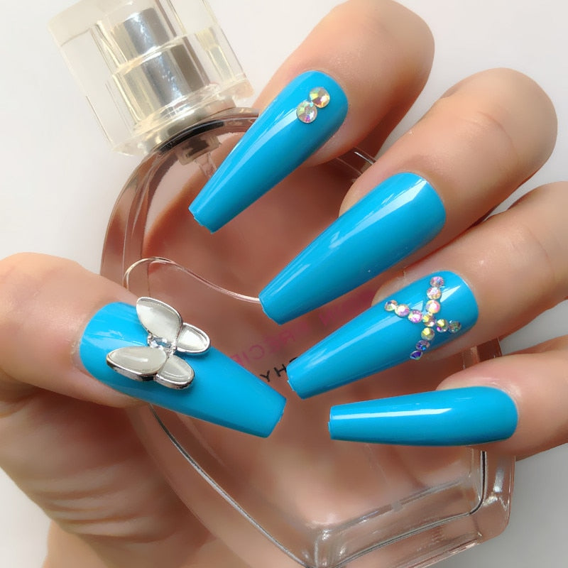 Lucy Fur Butterfly Press On Nails