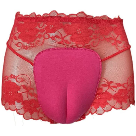 Transparent Lace Crossdresser Camel Toe Panty Gaff