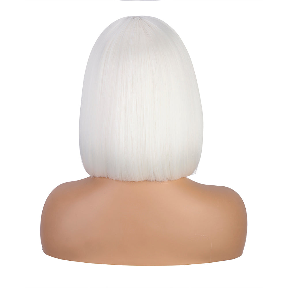 Short White Bob Wig