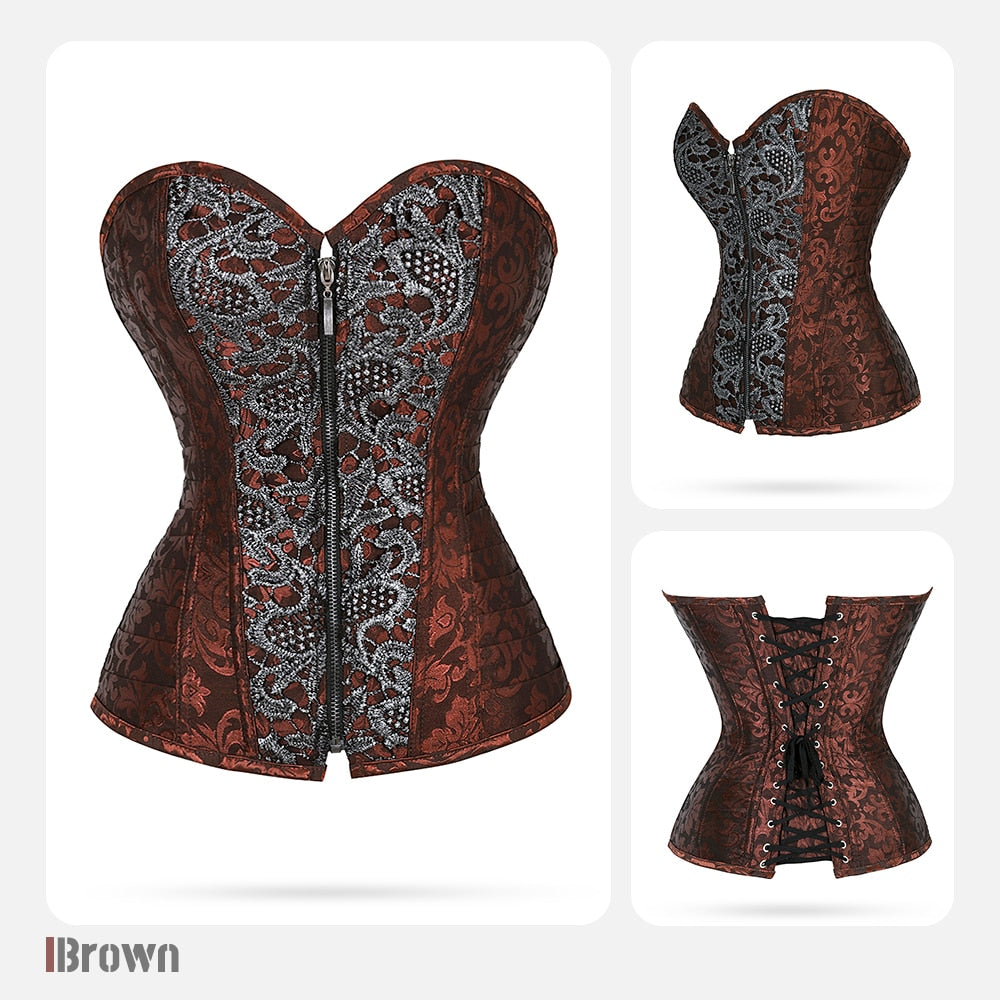 Ivy Druguser Brown Corset