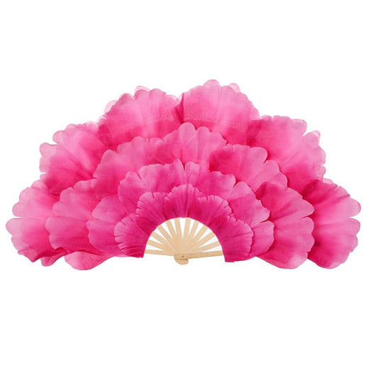 Peony Flower Feather Fan
