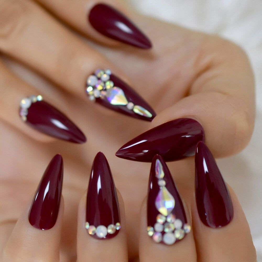 Sia Dellic Crystal Press On Nails