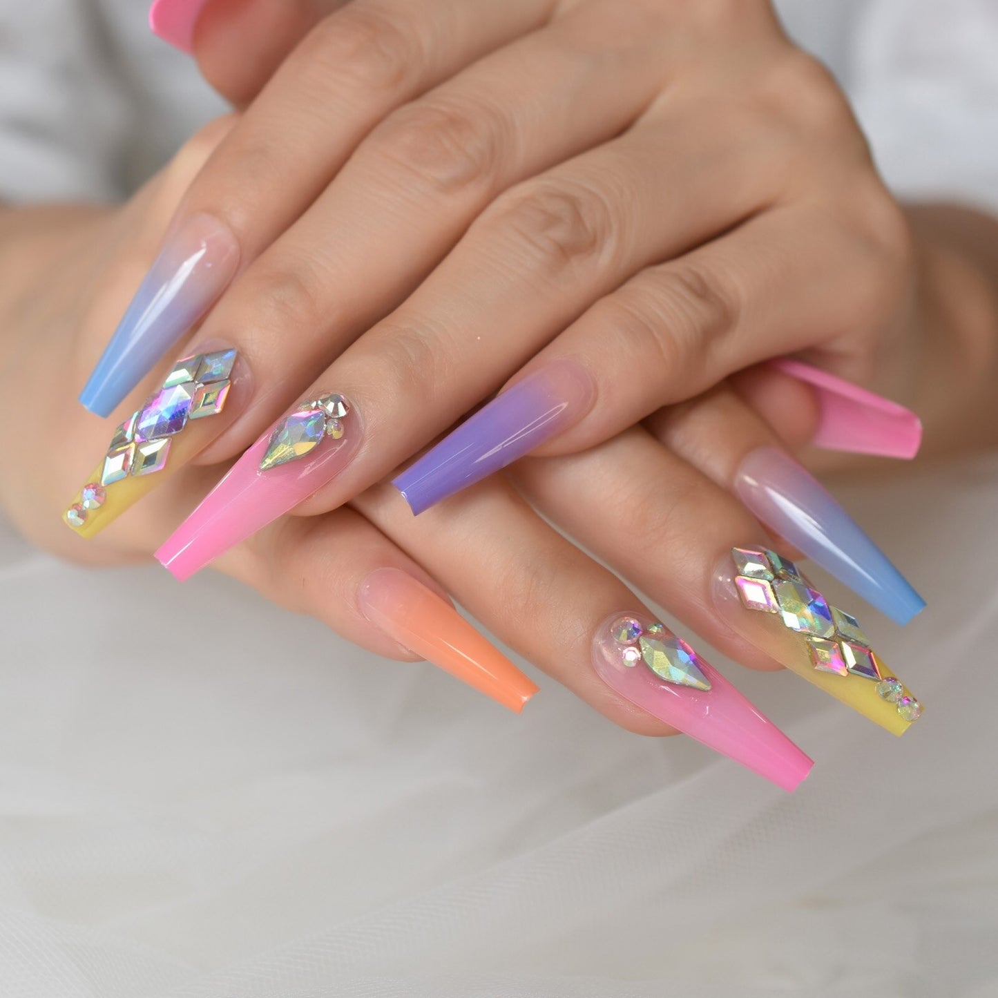 Tempest Wilde Rainbow Press On Nails