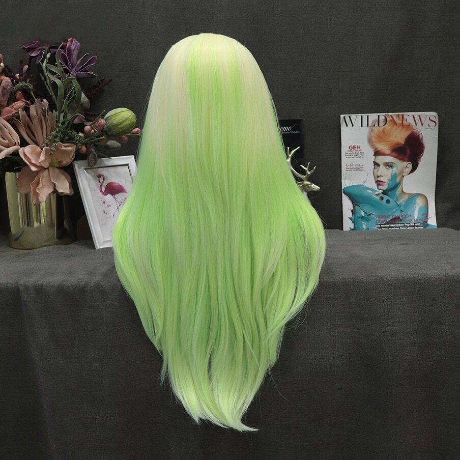 Hedda Lettuce Light Green Ombre Lace Front Wig