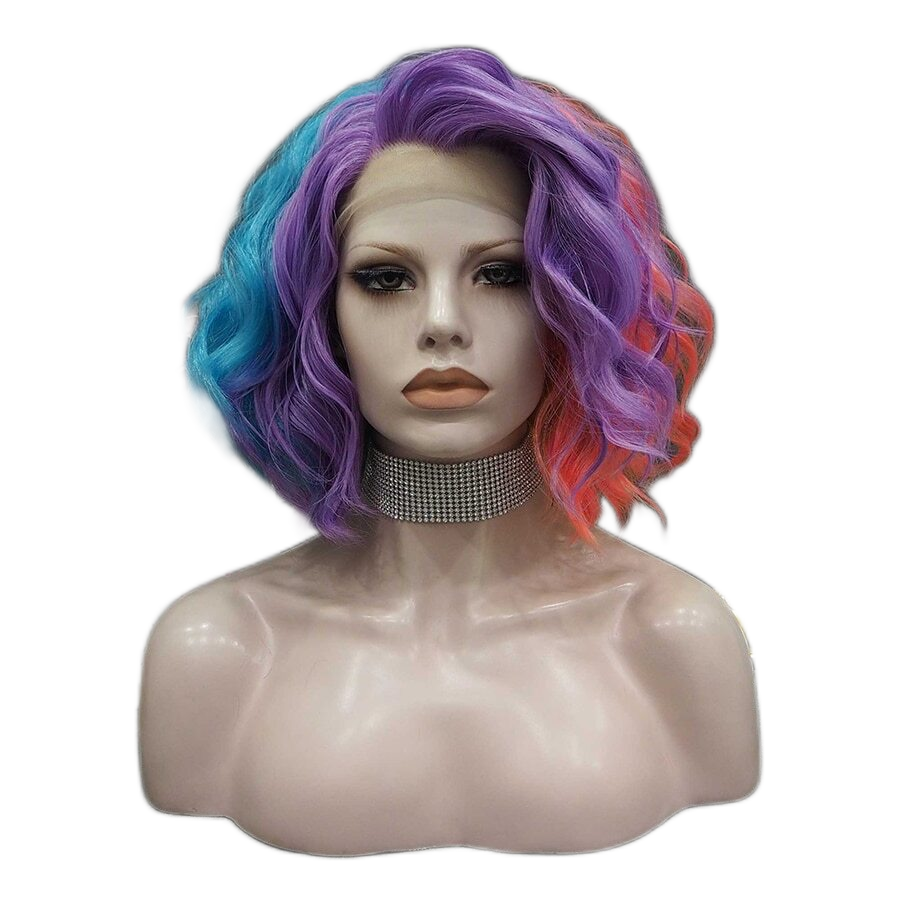 Raye Nessance Colorful Short Bob Rainbow Wig