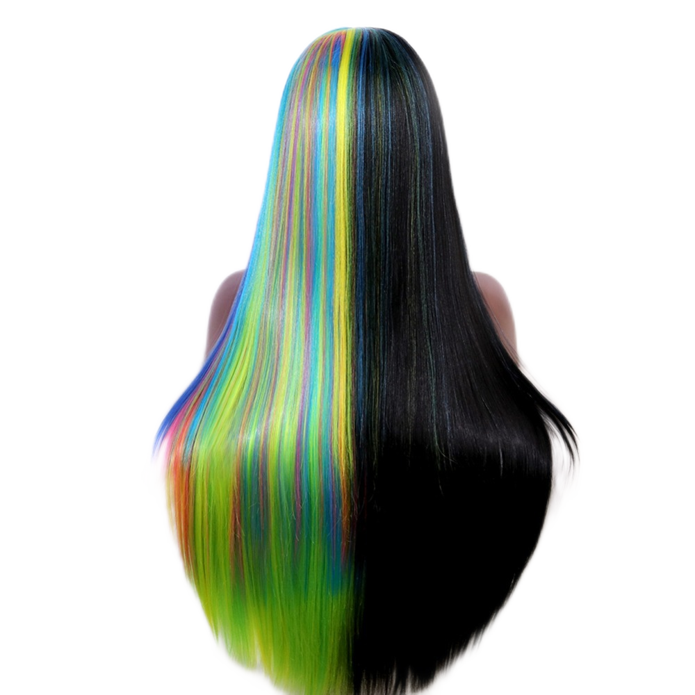 Queen Ingrid Half Rainbow Wig