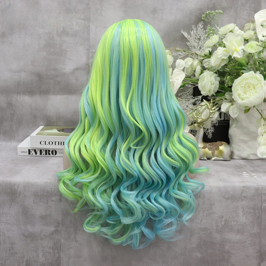 May Licious Blue Green Lace Front Wig