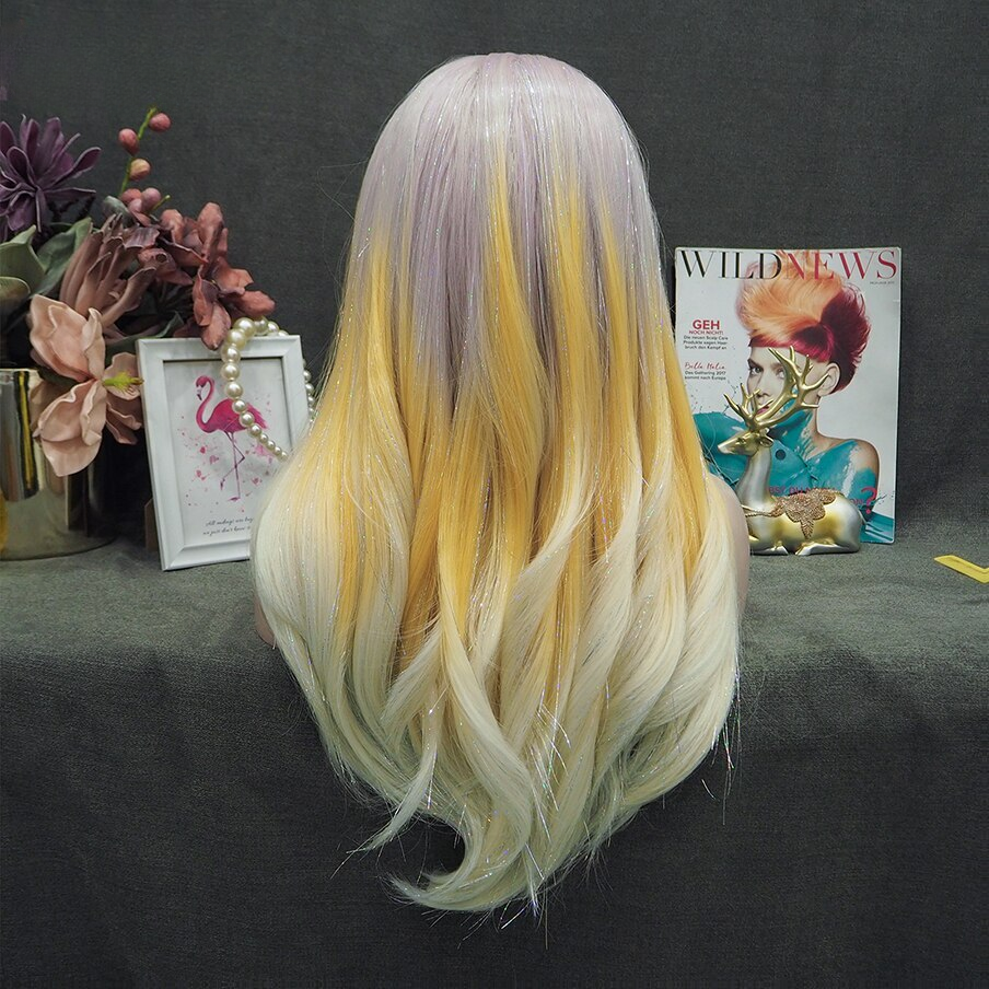 Tira Mendus Ombre Purple Orange Lace Front Wig