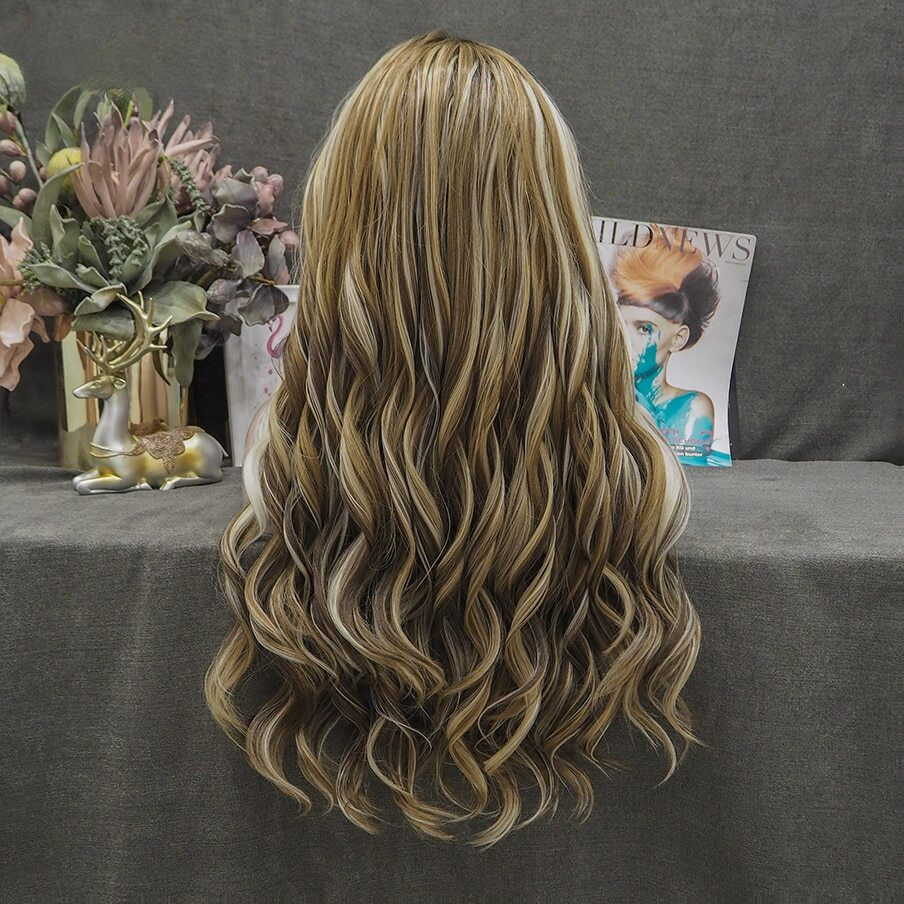 Su Blime Brown Mixed Blonde Lace Front Wig