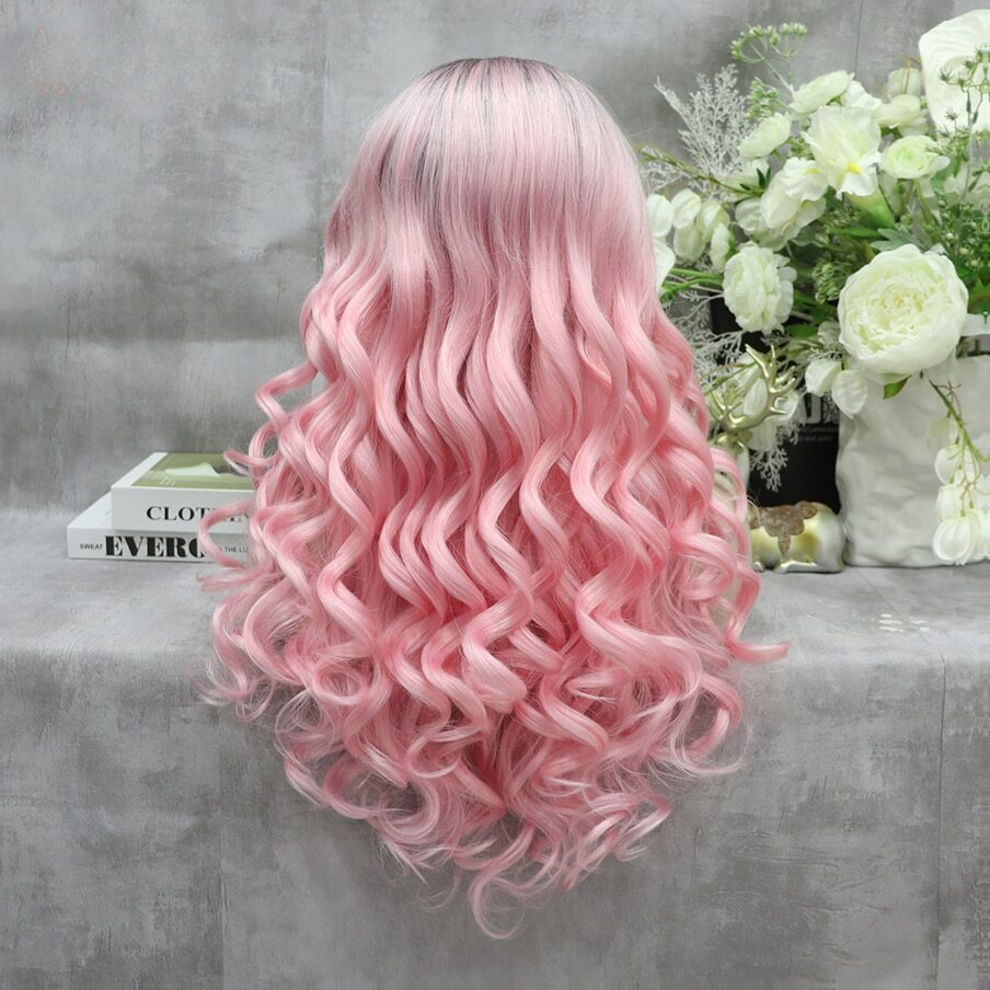 Queen Alora Pink Ombre Wig