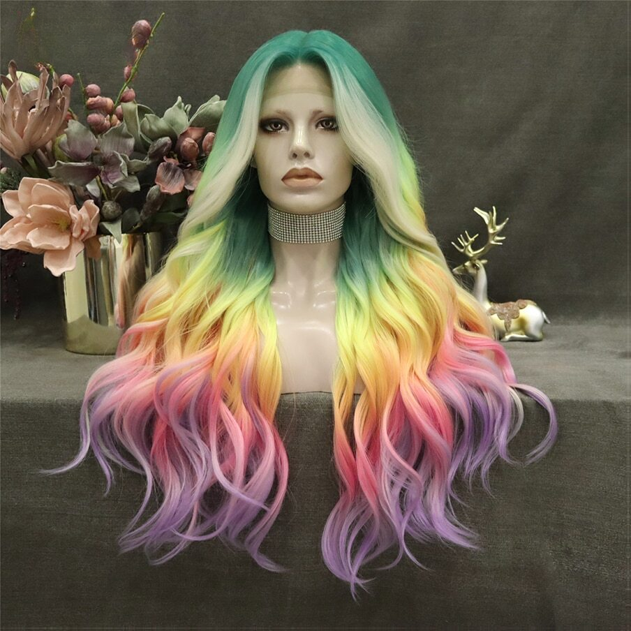 Queen Emelia Rainbow Wig