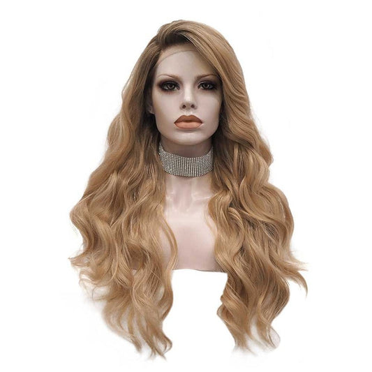 Sarah Vix Dark Root Orange Wig