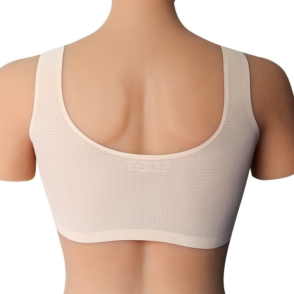 Crossdressing Bra with Silicone Breast Forms