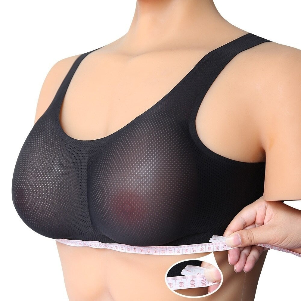 Crossdressing Bra with Silicone Breast Forms