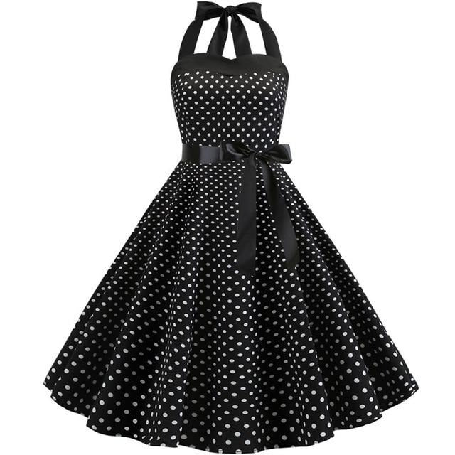 Tina Cious Halter Polka Dot Dress