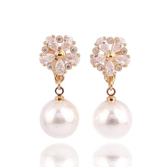 Nicole Paige Pearl Clip On Earrings