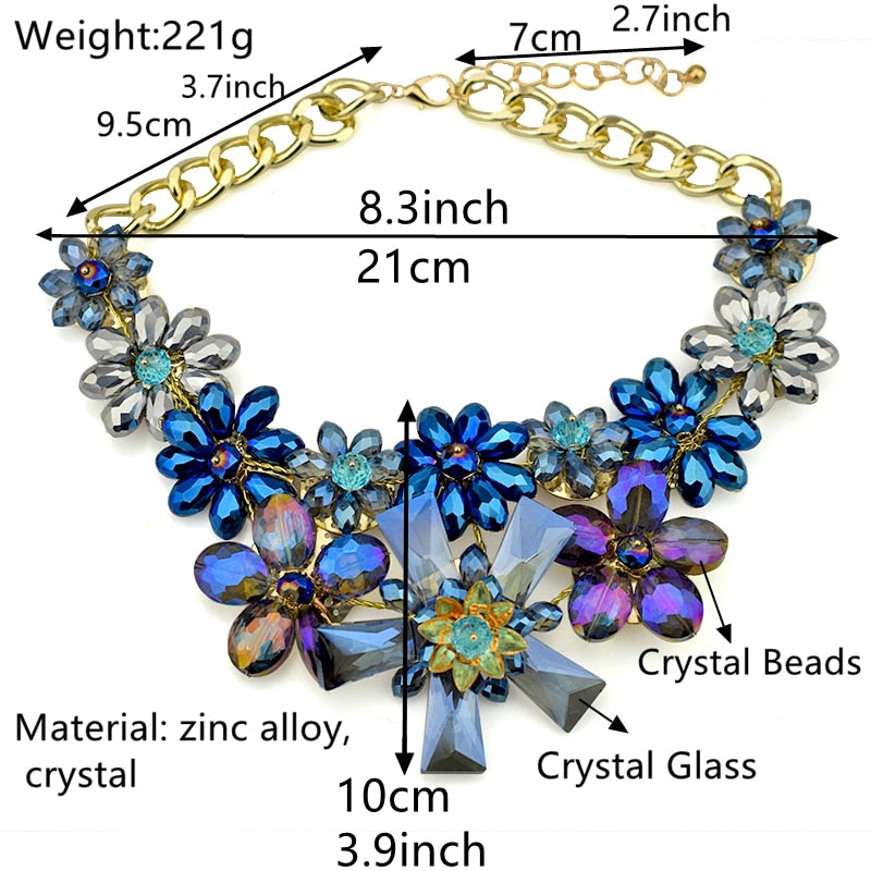 Hazel Nutt Flowers Necklace