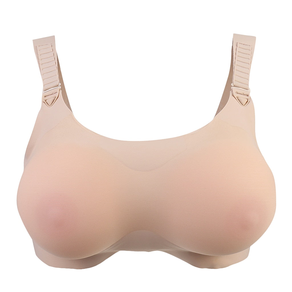 Fake Silicone Boobs Bra